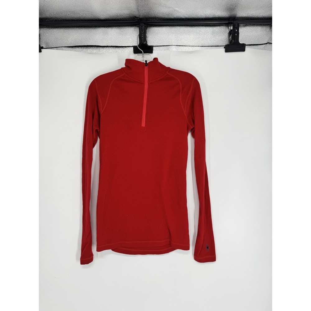 Smartwool Base Layer Top Womens S 100% Merino Wool Long Sleeve Quarter 1/4 Zip